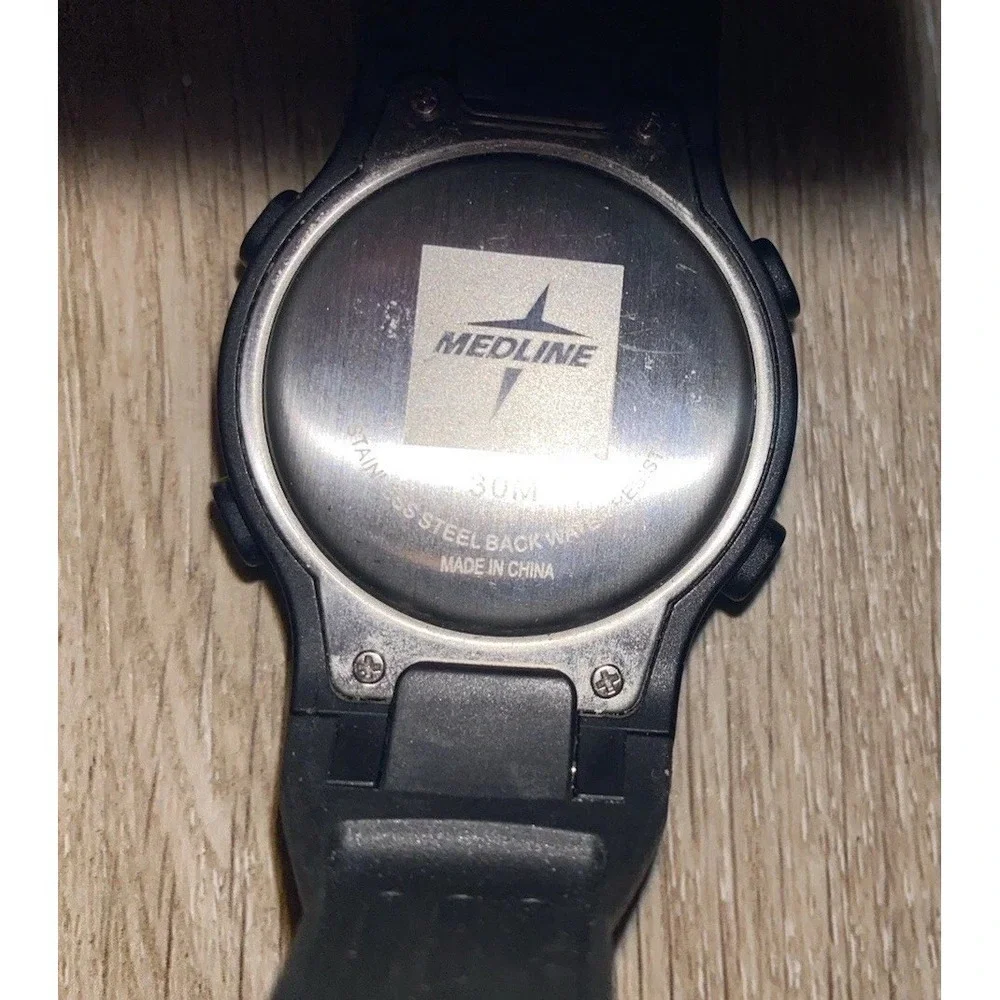 Medline Heart Rate Monitor Watch -Black Model (WR30M ) Working